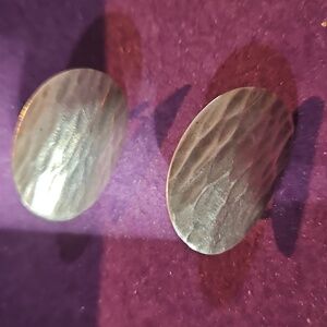 Napier Sterling Silver Oval Earrings